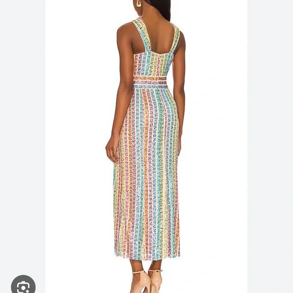 Saylor Eli Sequin Column Dress - Picture 2 of 7